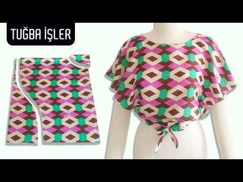 Видео: Очень лёгкий способ сшить блузку (100% стильное и выгодное решение) | Tuğba İşler