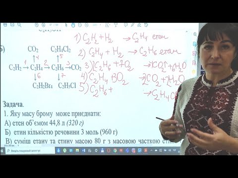 Видео: ХІМІЯ. 10 КЛАС. УРОК 18. Хімічні властивості етену та етину.