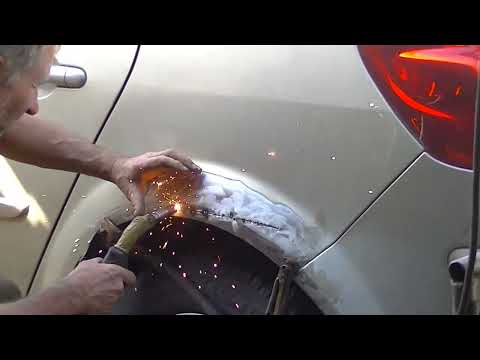 Видео: рихтовка порога и арки 1