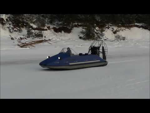 Видео: Аэролодка "Роза Ветров" по льду, снегу и воде.  ООО "ВТР"