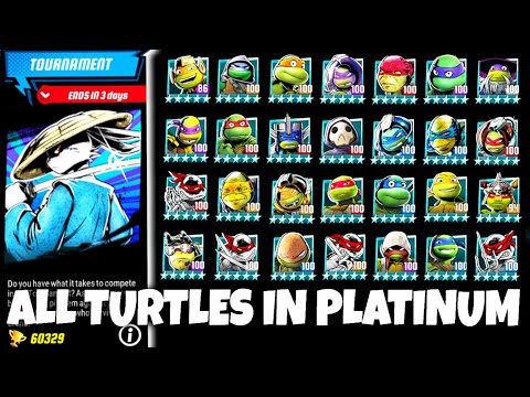 Видео: Черепашки-Ниндзя Легенды - ВСЕ ЧЕРЕПАШКИ В ПЛАТИНЕ