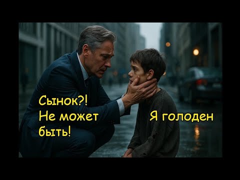 Видео: "Сынок?!" Миллионер не верил глазам: бездомный мальчик – вылитый его погибший ребенок! Но...