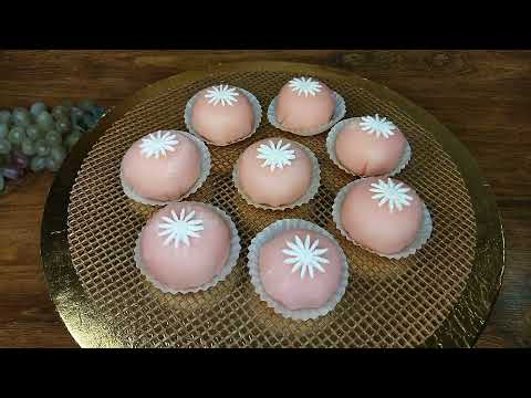 Видео: Популярное пирожное Моти (Mochi), на обычной рисовой муке.