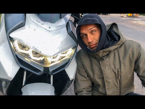 Видео: Дальняк на скутере ночью по холоду 1400км Тест BMW C400GT