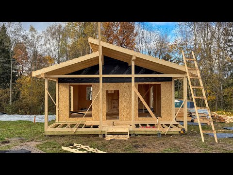 Видео: Недорогой дом за 7 дней. Полный процесс строительства
