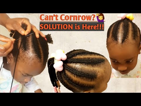 Видео: #needleandyarntutorial #easywaytocornrow #hairstyle Как заплести косички с помощью иглы и пряжи.
