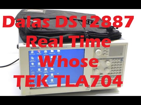 Видео: Ремонт батареи часов реального времени Dalas DS12887 логического анализатора Tektronix TLA704