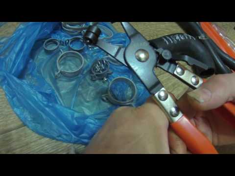 Видео: Пружинные хомуты для ремонта системы охлаждения Лада Калина.