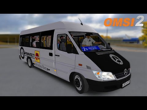 Видео: OMSI 2 – Маршрутка Mercedes Benz Sprinter 411 CDI на карте Чистогорск @JERRYYY21