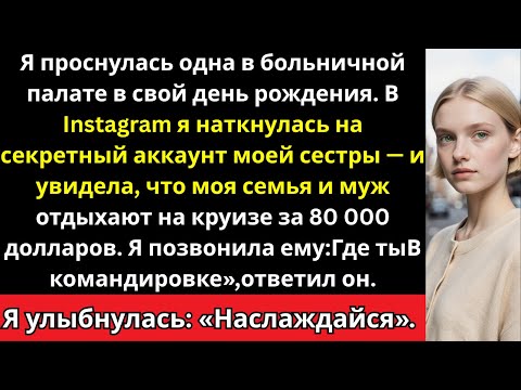 Видео: Я проснулась одна в больничной палате  и узнала, что моя семья и муж отправились в круиз за 30 000