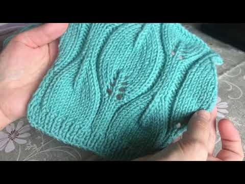Видео: УЗОР ЛИСТЬЯ СПИЦАМИ! ШИКАРНЫЙ УЗОР ДЛЯ КАРДИГАНА! РЕЛЬЕФНЫЕ УЗОРЫ! СХЕМА И ОПИСАНИЕ! ПОДРОБНО!