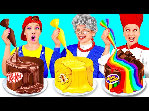 Видео: Кулинарный Челлендж: Я против Бабушки | Забавные Лайфхаки с Едой от DoDo Challenge