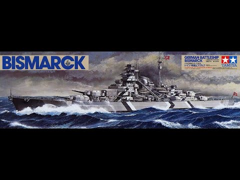 Видео: Бисмарк- немецкий линкор, сборка модели фирмы "Tamiya" в 1/350 масштабе. Часть седьмая.