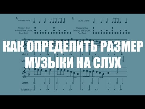 Видео: Как определить размер музыки на слух