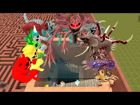 Видео: Встречайте совершенно новую семейку Поппи в лабиринте, главы 1-4, сад Банбана, зоономалия в Garry...