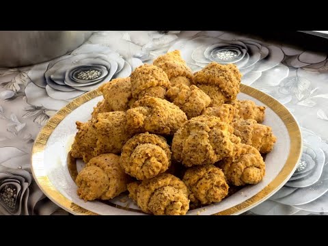 Видео: #food #foodcooking #recipe  рогалики  с орехом (ёнғоқли рогаликлар)