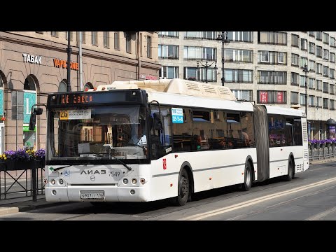 Видео: Автобус ЛиАЗ-6213.71 || 7549 || Маршрут №26 || (03.07.2025) || г. СПб