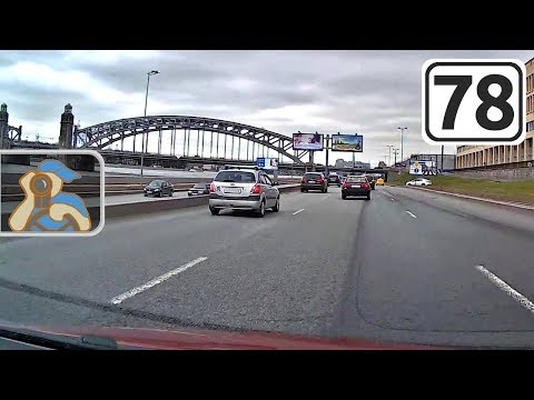 Видео: СПб. [ Октябрьская наб. - Приморское шоссе. ✕ КАД (Вантовый мост) - ✕ КАД (Горская) ]