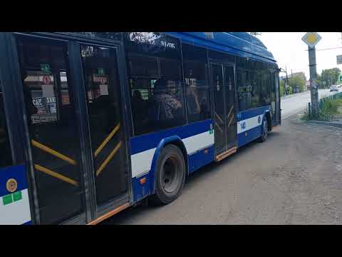 Видео: Рубцовск, Троллейбус 2, БКМ-321 б/н 140