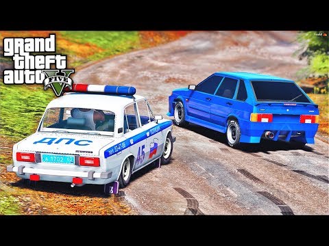 Видео: ПОГОНЯ В GTA 5 - УГОНЯЮ ОТ КОПОВ НА ВАЗ 2114! ЖИГУЛИ УХОДИТ ОТ КОПОВ! ⚡ГАРВИН