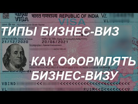 Видео: Типы бизнес-виз. Как оформлять бизнес-визу в Индию