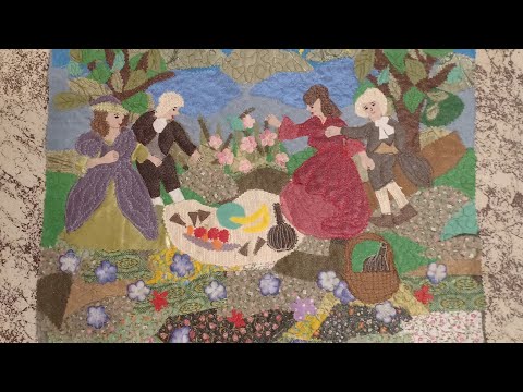 Видео: Картины из лоскутов. Утилизация обрезков.