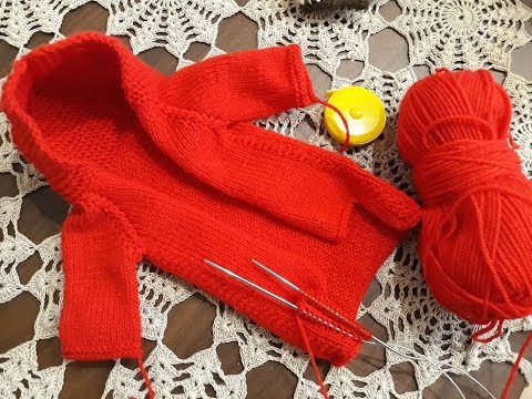 Видео: Комбинезон спицами для щенка. Часть 5.