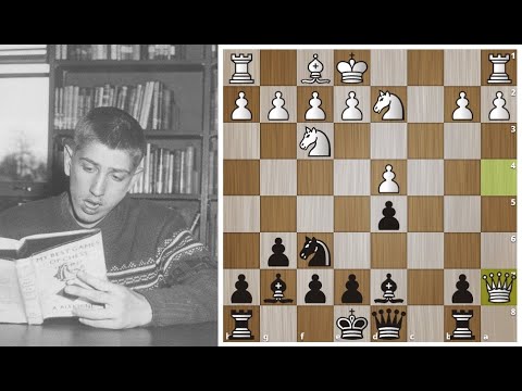 Видео: Юный Бобби Фишер наказывает "матерого волчару" Кереса за пешкоедство в дебюте! Шахматы.
