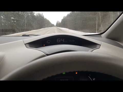 Видео: Реальный пробег зимой nissan leaf ZE0 в ECO режиме