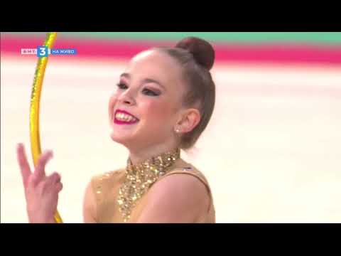 Видео: Стилияна Николова - обръч - Световно първенство по художествена гимнастика - София 2022