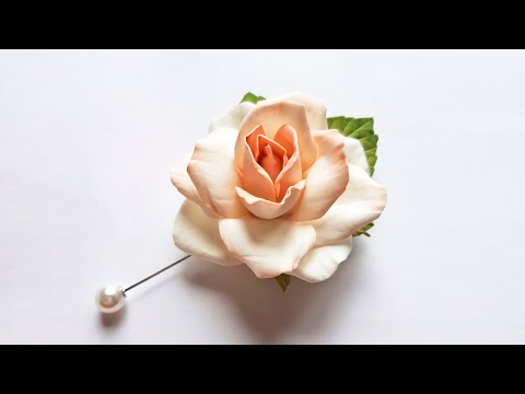 Видео: РОЗА из фоамирана 🌹БЕЗ шаблона/ DIY/Foamiran rose