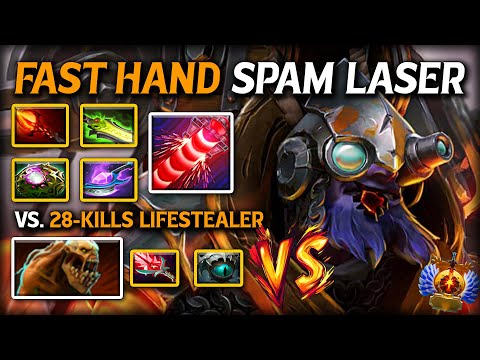 Видео: УЛЬТРА БЫСТРЫЕ РУКАМИ СПАМ ЛАЗЕР СРЕДНИЙ ТИНКЕР | Сборка с ядерным уроном и уменьшением перезаряд...