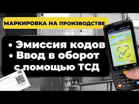 Видео: Работа с маркировкой на производстве c помощью ТСД