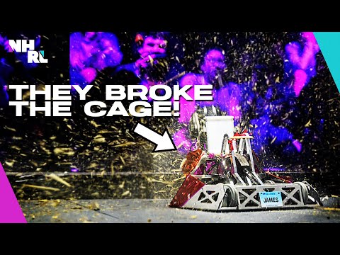 Видео: Самый безумный бой роботов: Джеймс против Depth Charge в NHRL