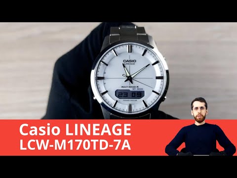 Видео: Многофункциональные и лёгкие / Casio LINEAGE LCW-M170TD-7A