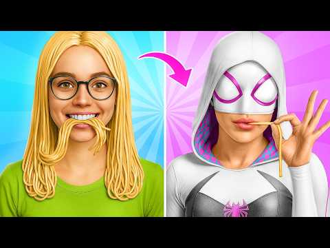 Видео: Из Ботанши в Гвен Стейси! Как Стать Супергероем?!