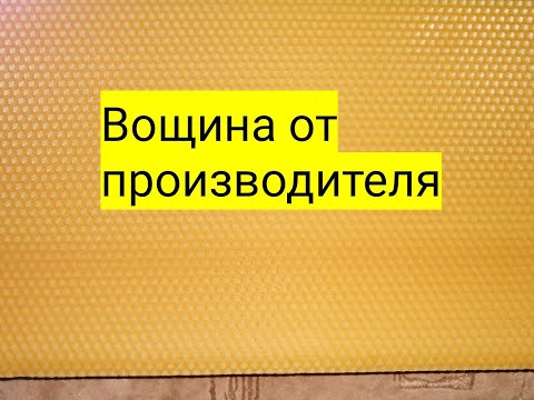 Видео: Вощина от производителя