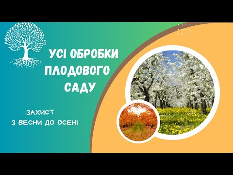 Видео: Усі  захисні обробки саду з весни до осені
