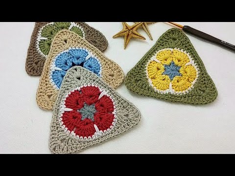 Видео: Великолепная красота 💯👌 Изготовление модели треугольника с африканским фиолетовым мотивом