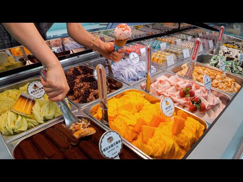 Видео: Мороженое и ледяная стружка со свежими фруктами | Корейская кухня