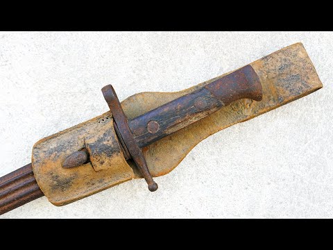 Видео: Старый Итальянский Штык  Ножа Carcano M1891 – ПОЛНАЯ  Реставрация