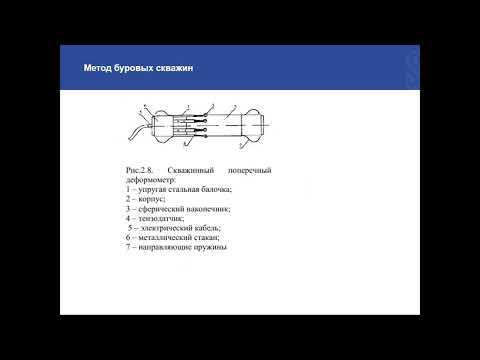 Видео: Методы определения напряжений в массиве горных пород, нагрузки на крепи и другие сооружения