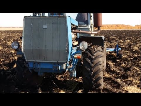 Видео: Трактор Т-150К Срочная вспашка и ночная поломка в лесу