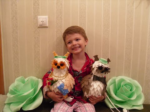 Видео: Мастер класс ночник "Сова"