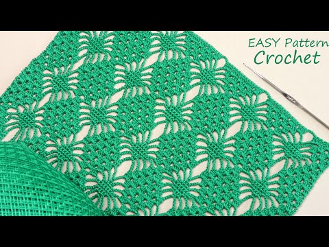 Видео: Красивый УЗОР КРЮЧКОМ легкое ВЯЗАНИЕ для начинающих  SUPER EASY Pattern Crochet for beginners