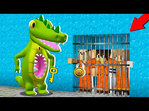 Видео: ПОБЕГ ИЗ ТЮРЬМЫ МИСТЕРА КРОКОДИЛА В МАЙНКРАФТ! НУБ И ПРО MR CROCODILE GARTEN OF BANBAN 3 MINECRAFT