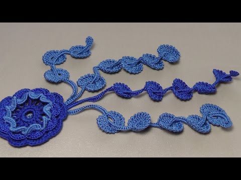 Видео: УРОК ВЯЗАНИЯ.Элемент для ирландского кружева.Crochet flower pattern.Irish lace.