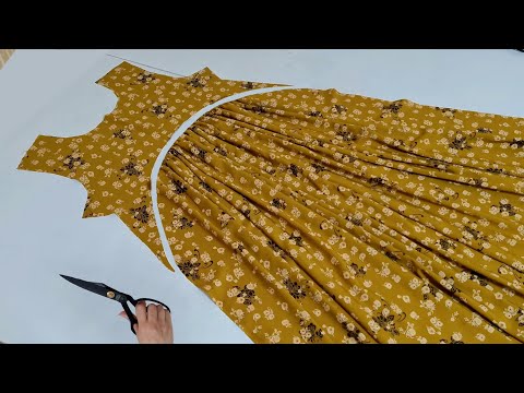 Видео: ✅ Вы будете удивлены, насколько легко сшить это платье✂️ Мало кто знает этот новый способ ♥️
