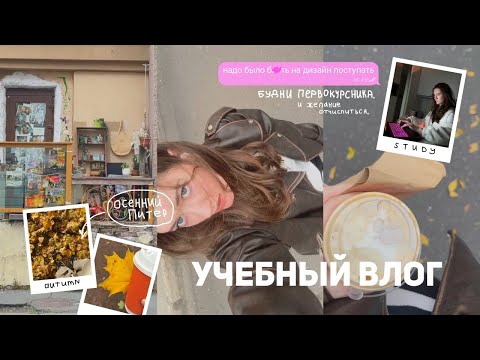 Видео: ОСЕННИЙ ВЛОГ | будни первокурсника, желание отчислиться, осенний Питер