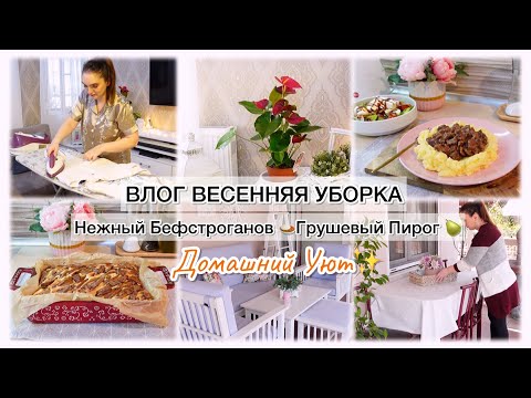 Видео: ВЛОГ ВЕСЕННЯЯ УБОРКА ✨ НЕЖНЫЙ БЕФСТРОГАНОВ 🍛 ГРУШЕВЫЙ ПИРОГ🍐